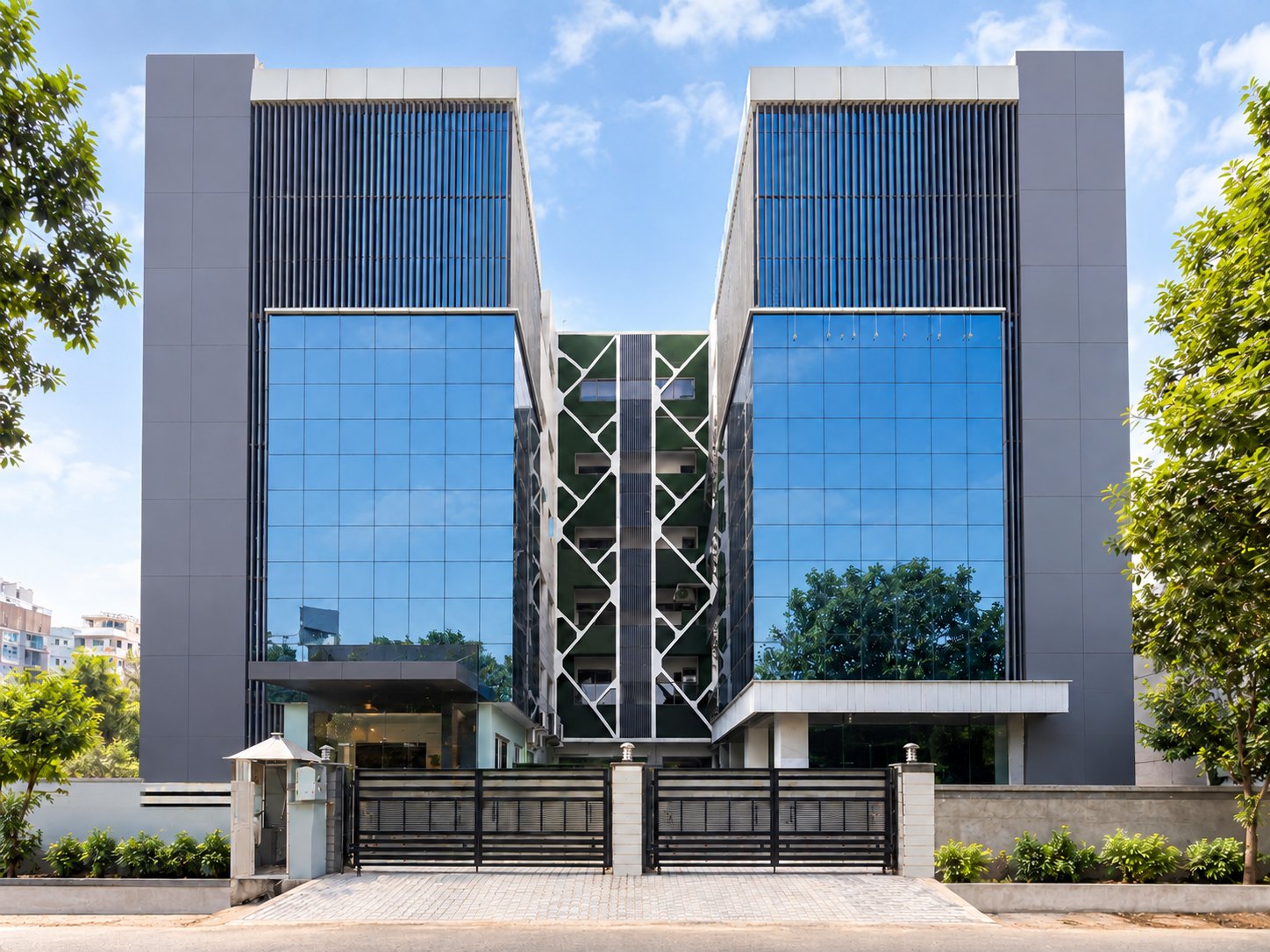 The Brihaspati Infotech office building in Chandigarh