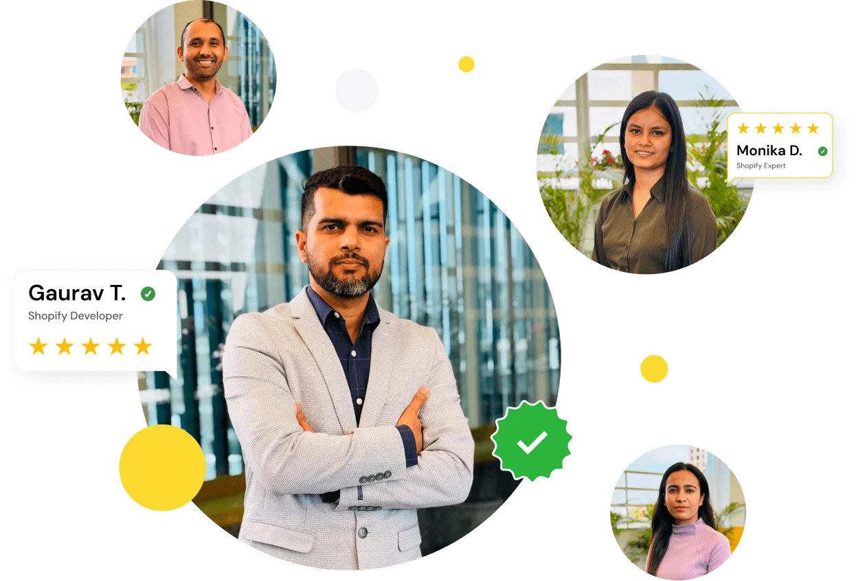 Real developers from our team, rated by clients