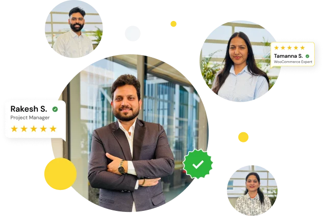 Real developers from our team, rated by clients