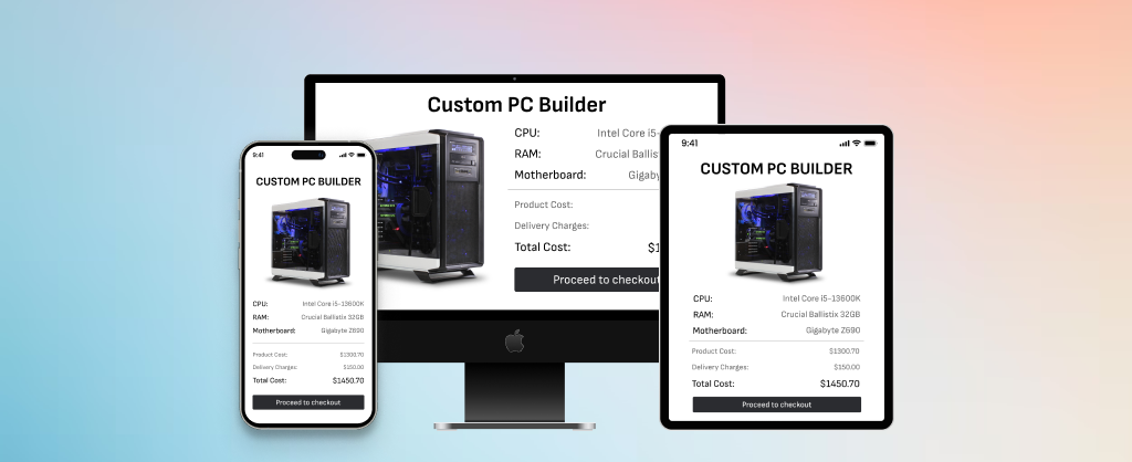 mobile-friendly PC building website