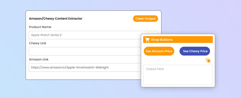 amazon chewy button generation