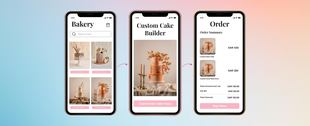 Mobile app development for bakery 