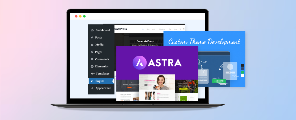 WordPress theme selection 