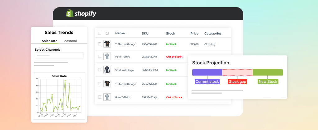 Stock Prediction Dashboard of AI Inventory management App