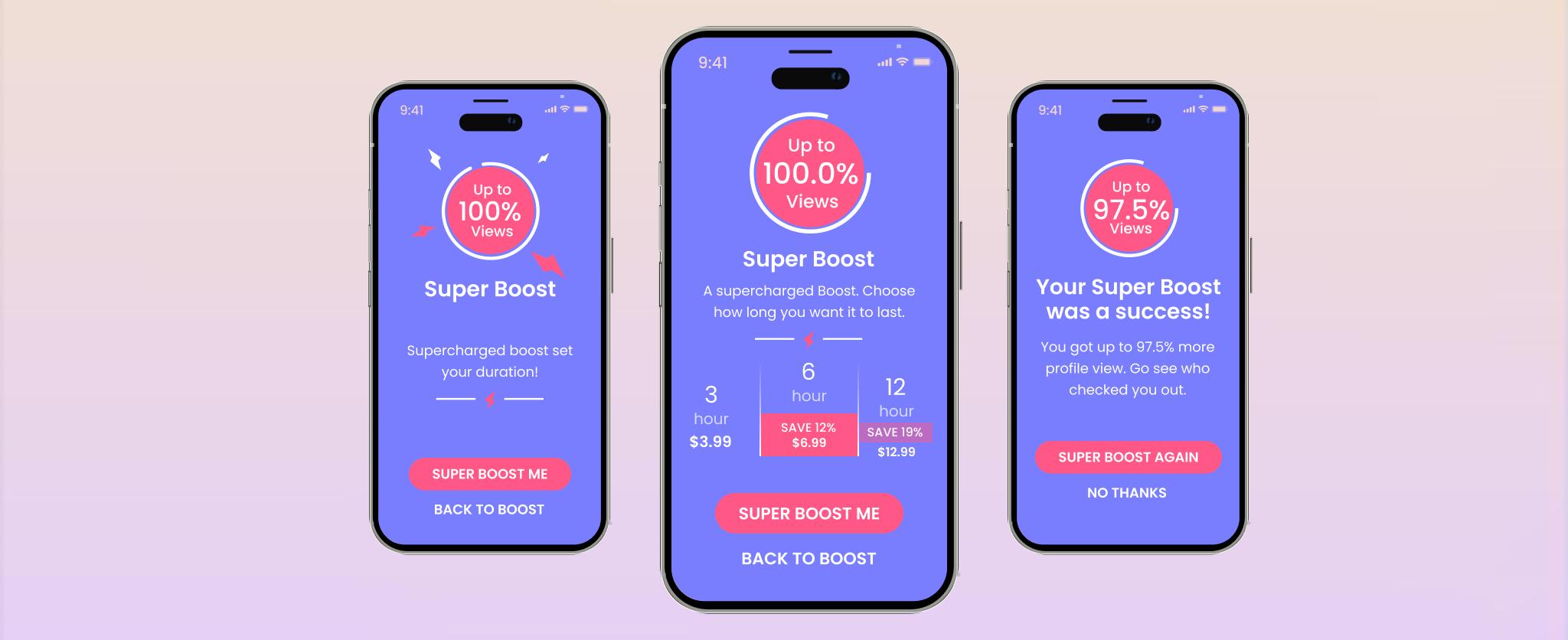 Profile Boost feature in Dating App