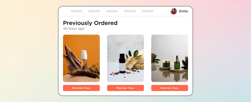 One-Click Reorder module for omnichannel store 