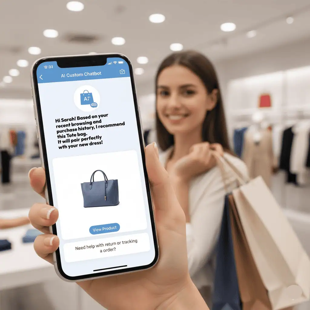 Custom Chatbot in Ecommerce industry