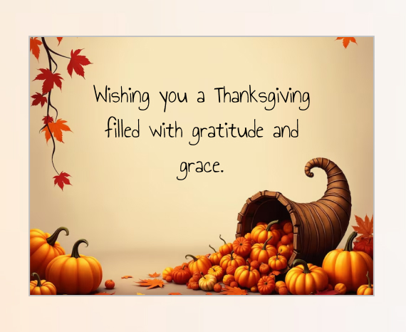 Newsletter November 25: Thanksgiving Wishes & Black Friday