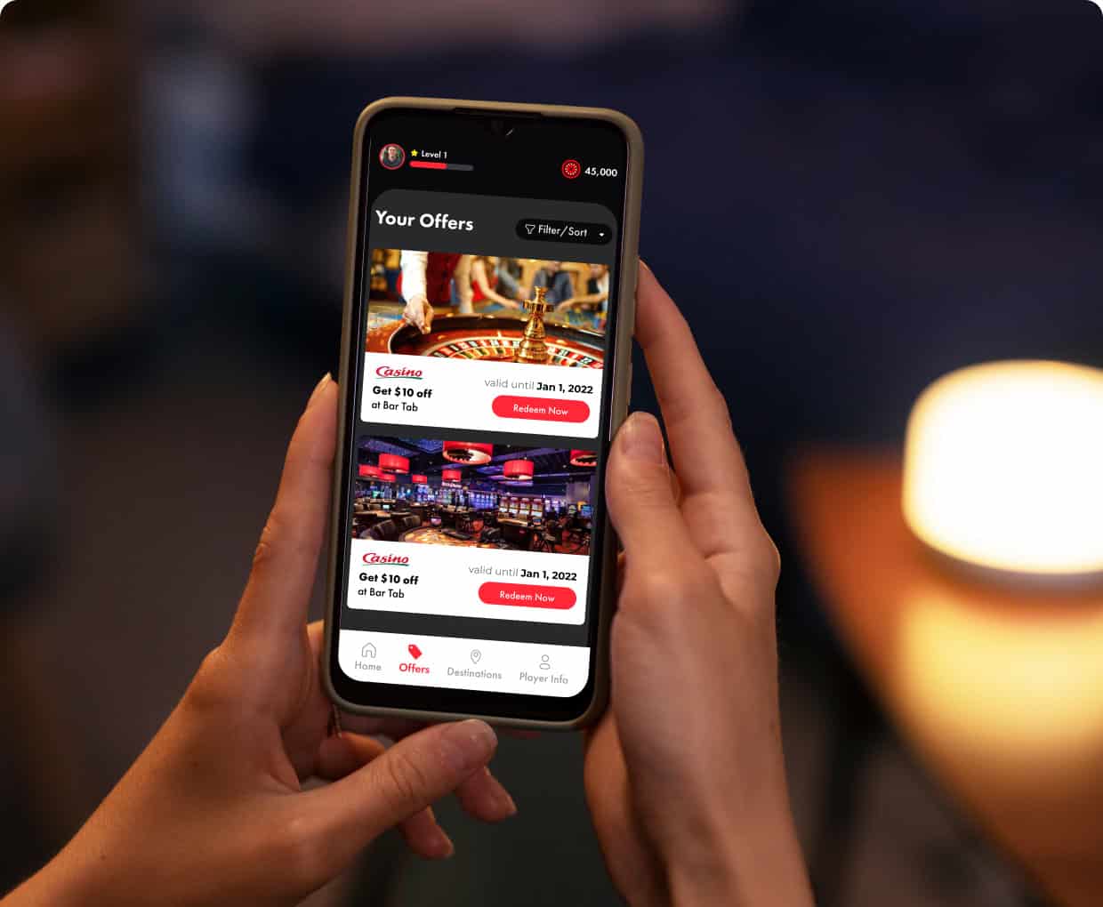 Hire-Casino App with Native Features Using React Native