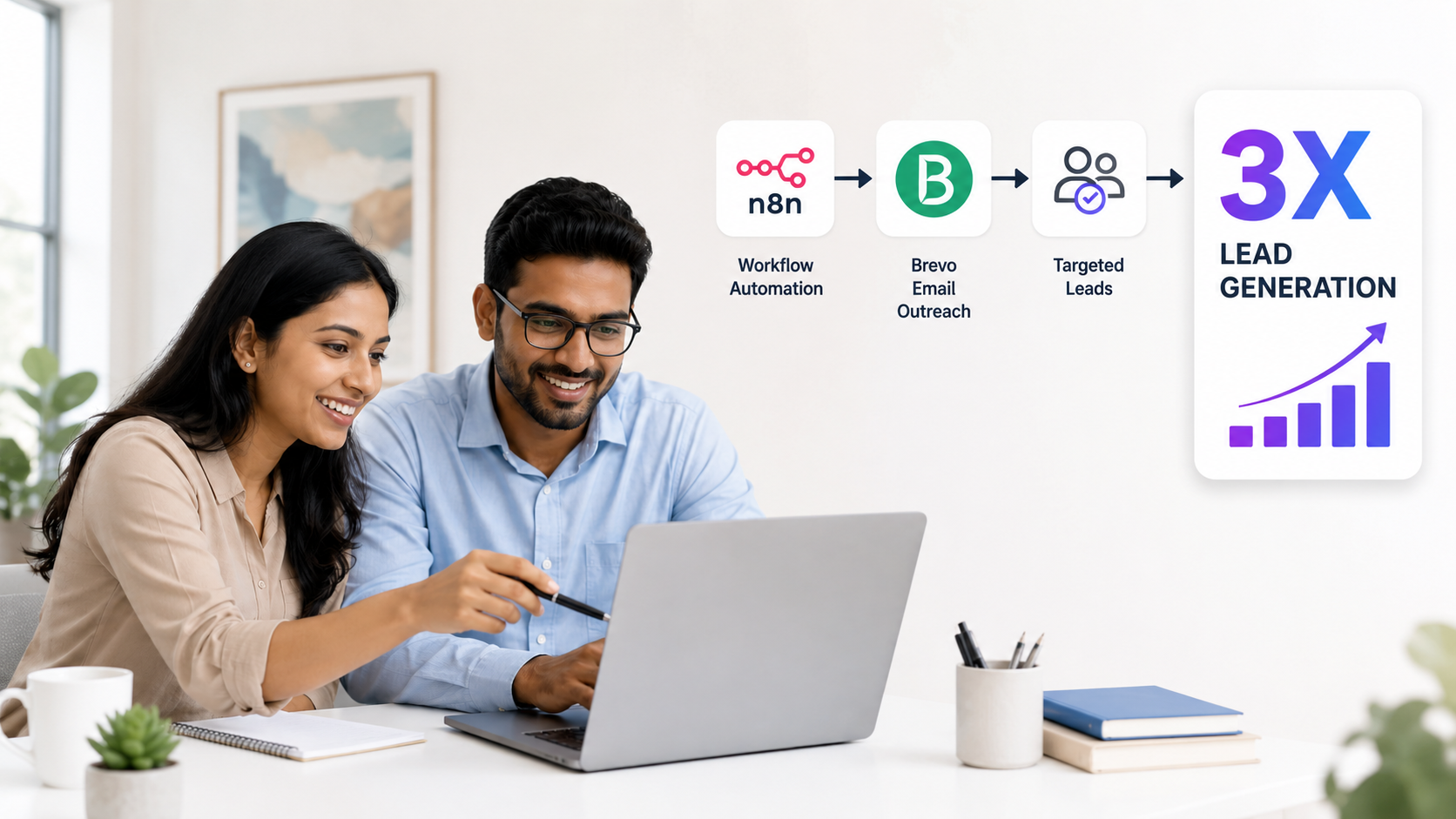 How The Brihaspati Infotech Helped a Client Triple Lead Generation With Workflow Automation