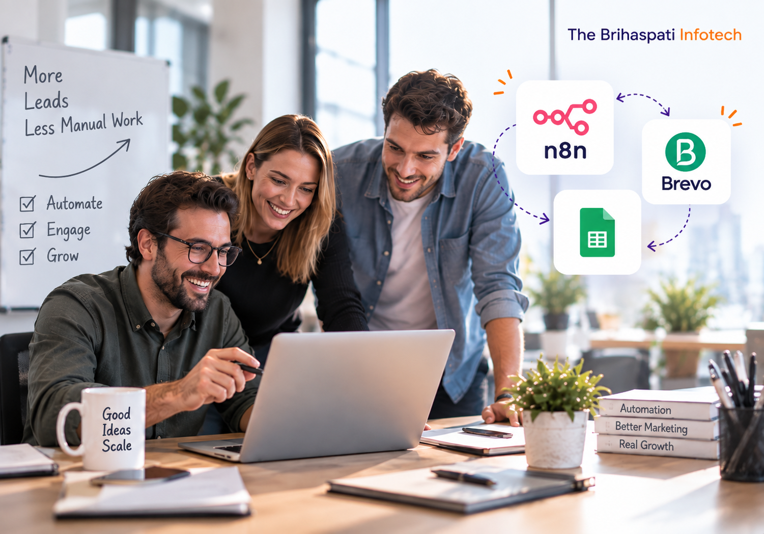 How The Brihaspati Infotech Tripled a Client’s Leads With n8n Automation
