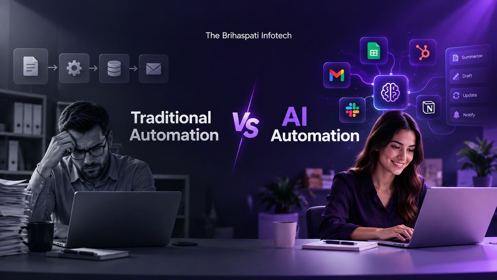 AI Automation vs Traditional Automation: 7 Differences