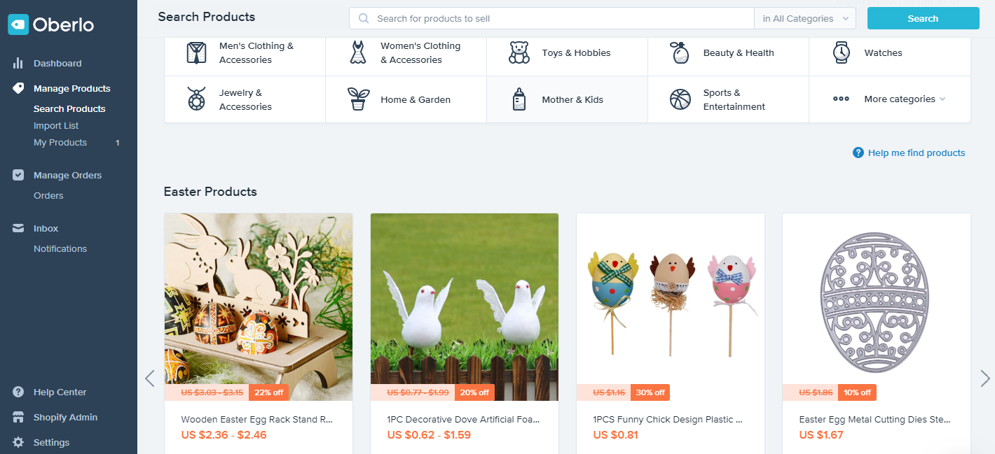 shopify app for b2b e-commerce drop-shipping