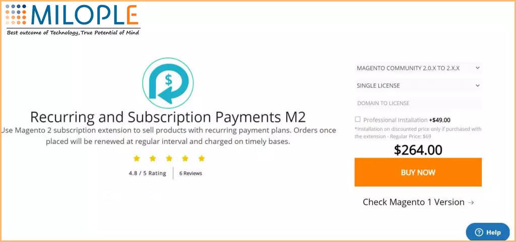 Recurring and Subscription Payment Module by Milople
